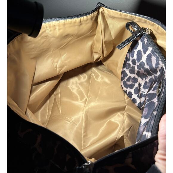 Coach Leopard Print Getaway Weekender Packable XL Tote Travel Bag and Pouch New - Picture 13 of 13